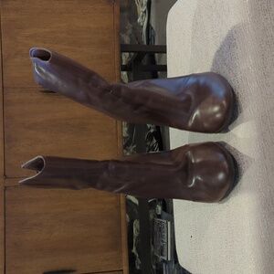 Gianni bini 81/2 brown leather boots